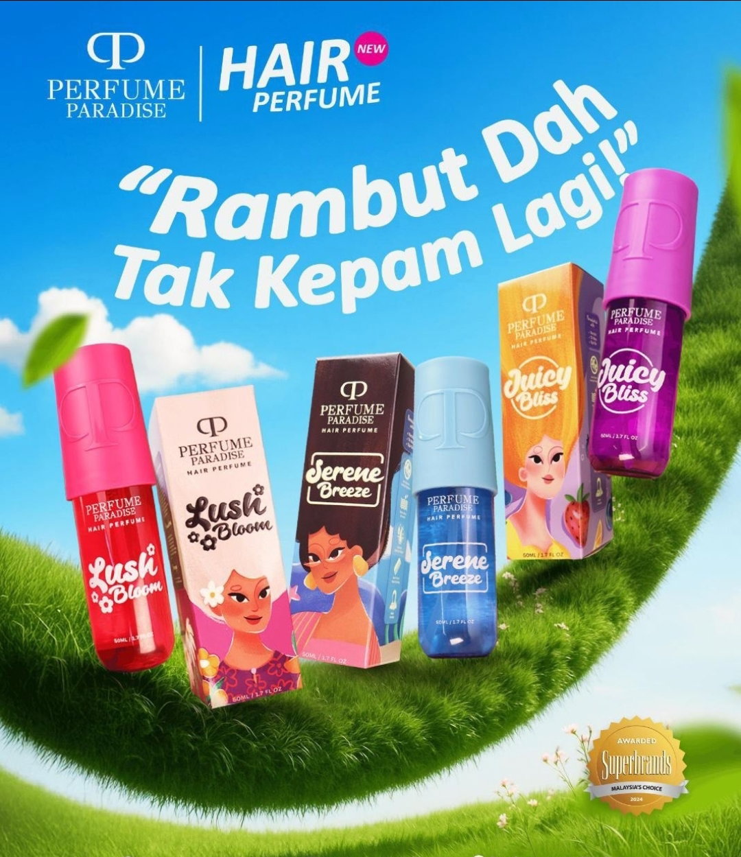 Perfume Paradise Hair Spray 50ml_0