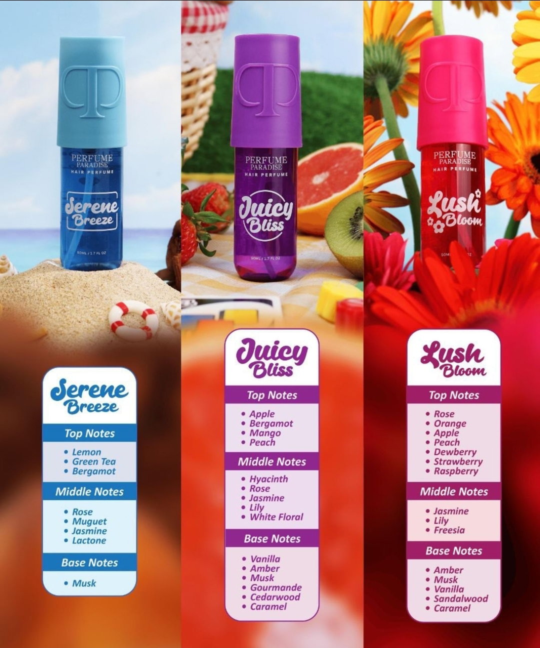 Perfume Paradise Hair Spray 50ml_1