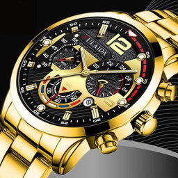 2 IN 1 Men's Watch Fashion Waterproof Sport Quartz Business Watch