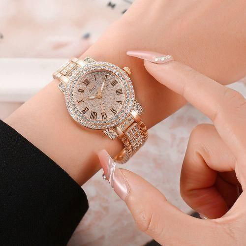 ARHANORY 3 In 1 Women's Wristwatch Bracelet Dating Set Quartz Watches_2