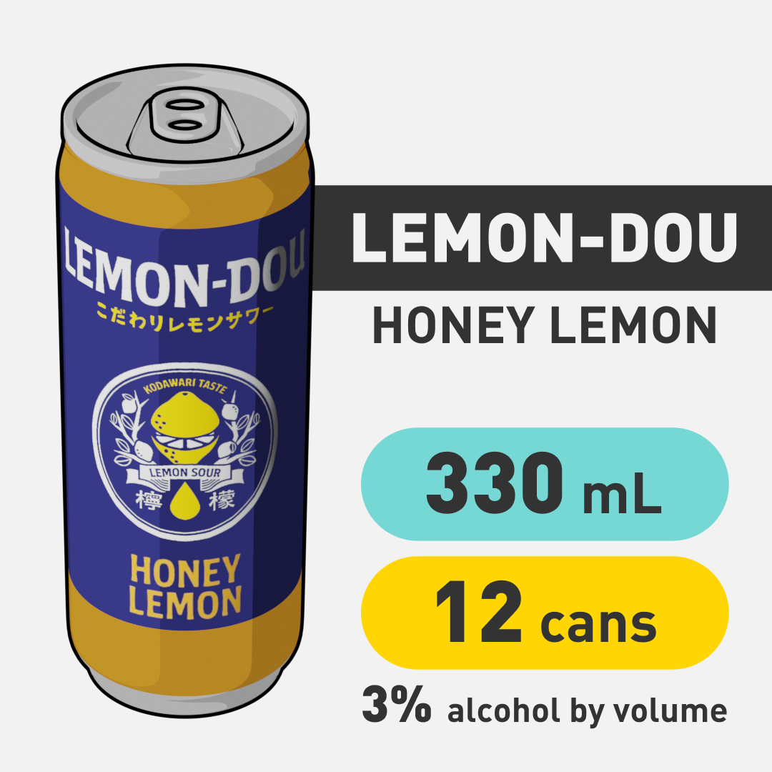 Lemon-Dou Honey Lemon - 330mL - CAN x12