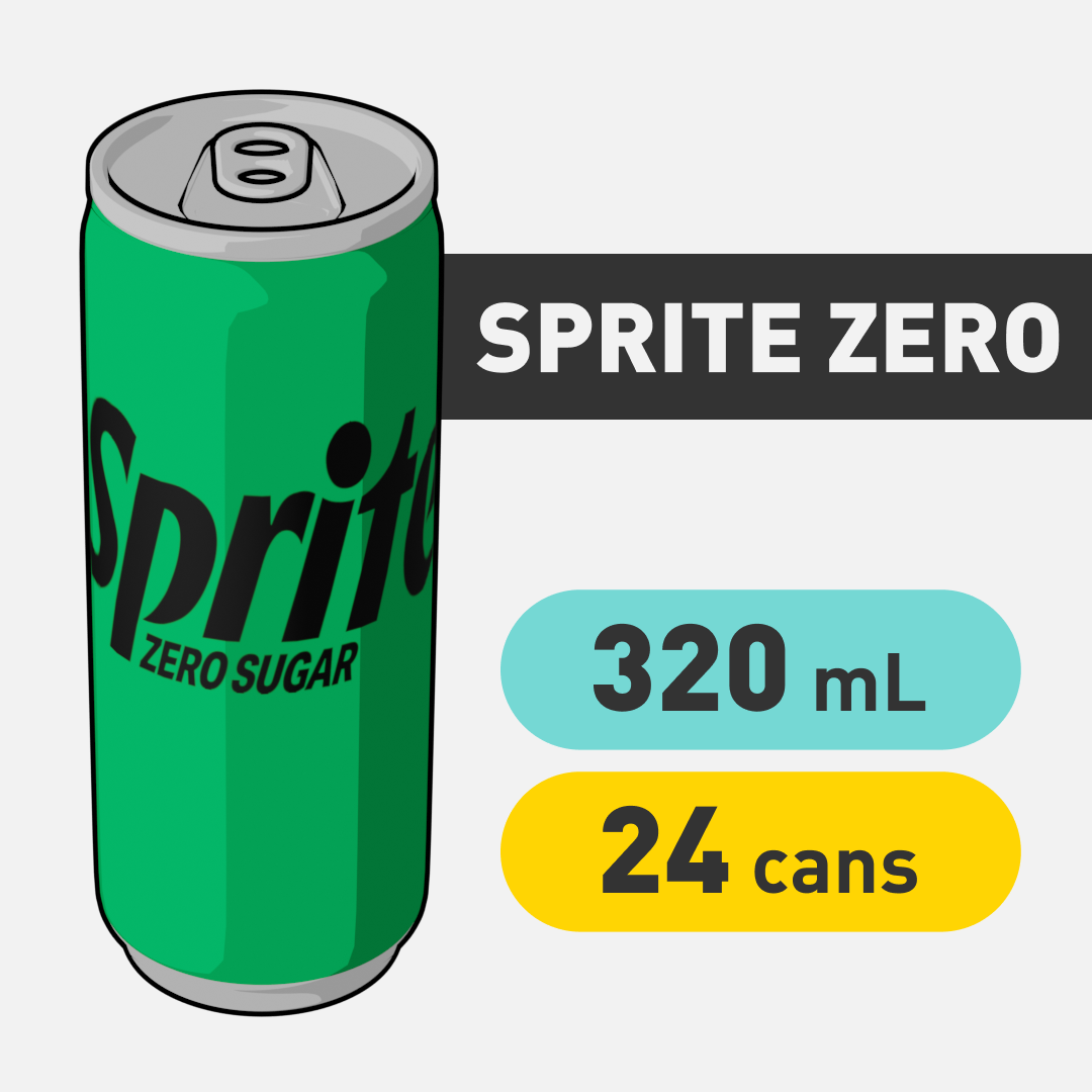 Sprite Zero - 320mL - CAN x24