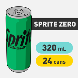 Sprite Zero - 320mL - CAN x24