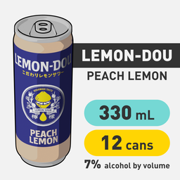 Lemon-Dou Peach Lemon - 330mL - CAN x12