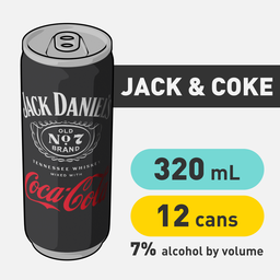 Jack & Coke - 320mL - CAN x12