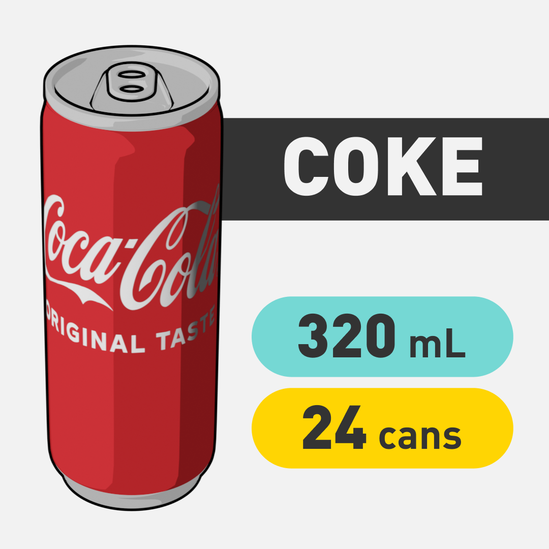 Coke - 320mL - CAN x24_0