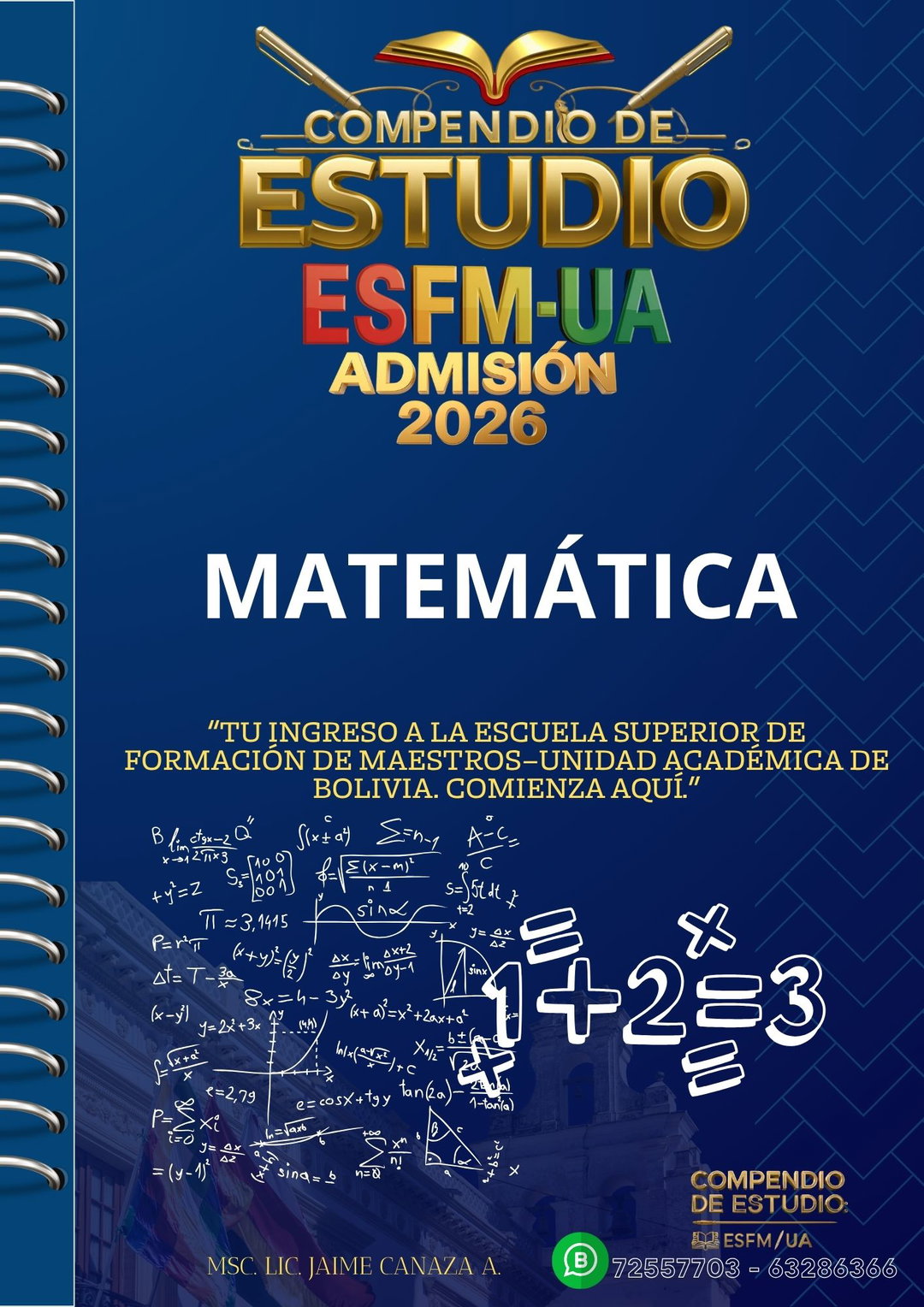 COMPENDIO DE ESTUDIO/ MATEMÁTICA- ESFM-UAs. ADMISIÓN 2026