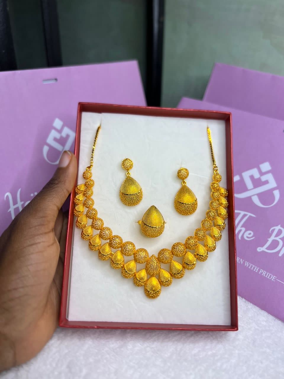 Jewelled Charm Classic Gold Plated Set_1