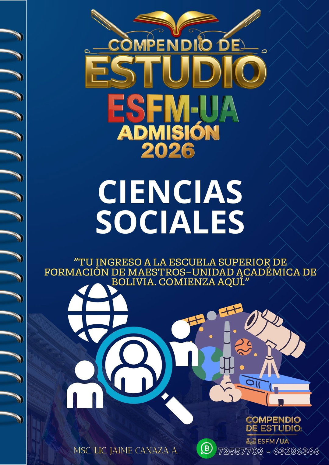 COMPENDIO DE ESTUDIO/ CIENCIAS SOCIALES - ESFM-UAs. ADMISIÓN 2026