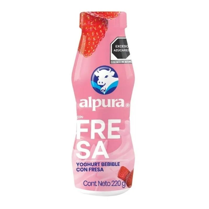 Yogurt Bebible Alpura Fresa 220g