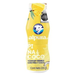 Yogurt Bebible Alpura Piña Coco 220g 