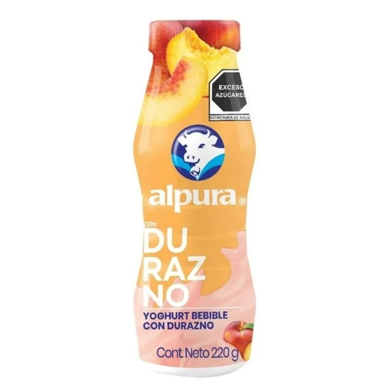 Yogurt Bebible Alpura Durazno 220g