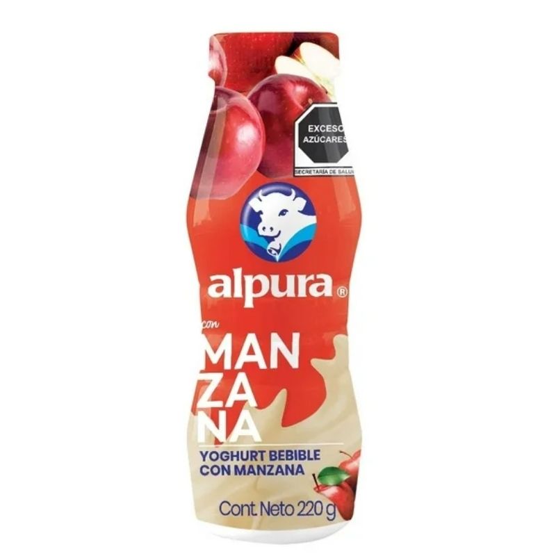 Yogurt Bebible Alpura Manzana 220g