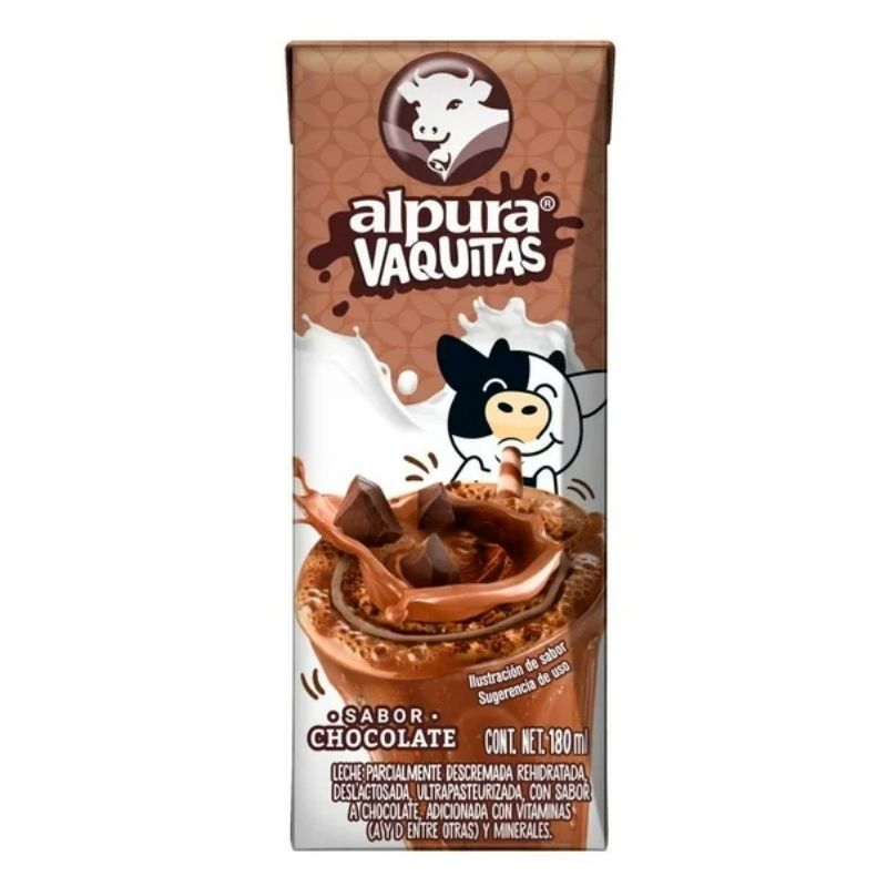Leche Alpura Vaquitas Sabor Chocolate 200 ml _0