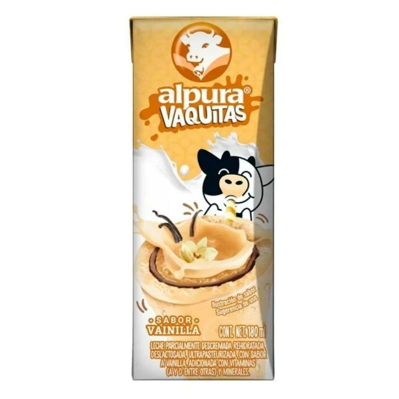 Leche Alpura Vaquitas Sabor Vainilla 200 ml