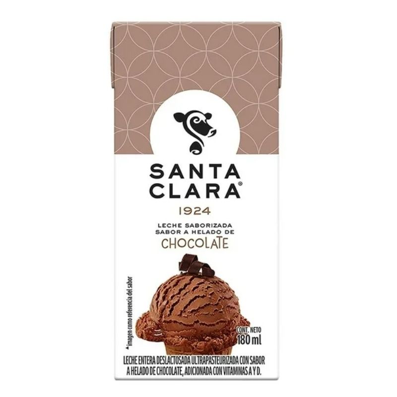 Leche Saborizada Santa Clara Sabor Chocolate 180 ml
