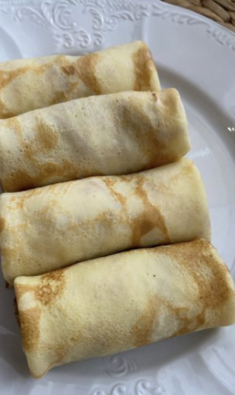 Блинчики с творогом и малиновым джемом_1