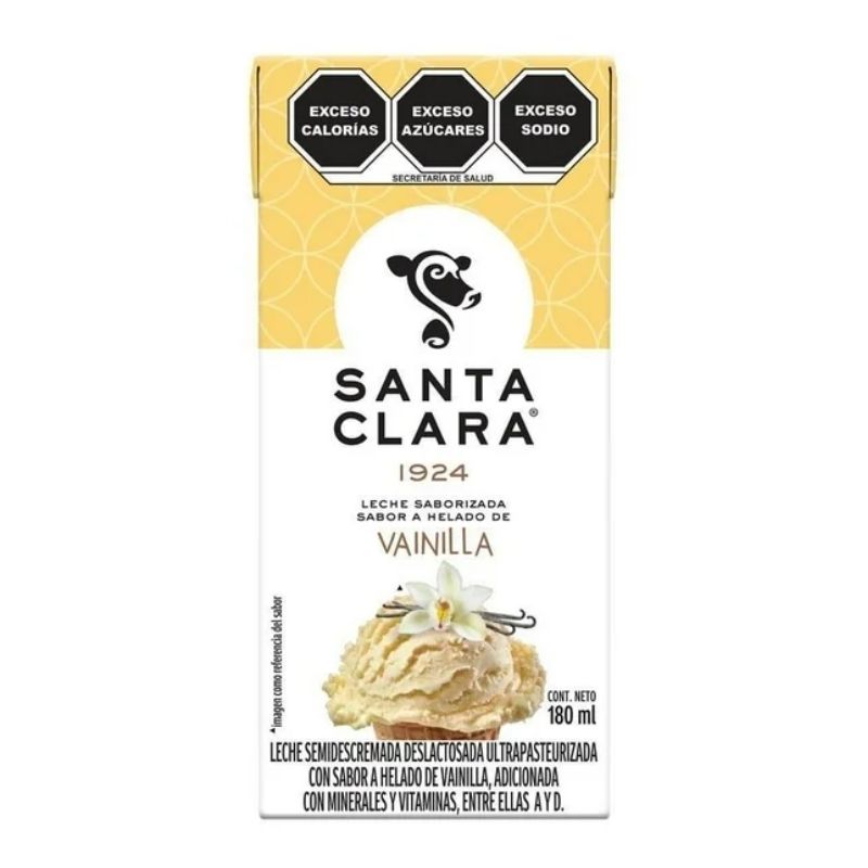 Leche Saborizada Santa Clara Sabor Vainilla 180 ml