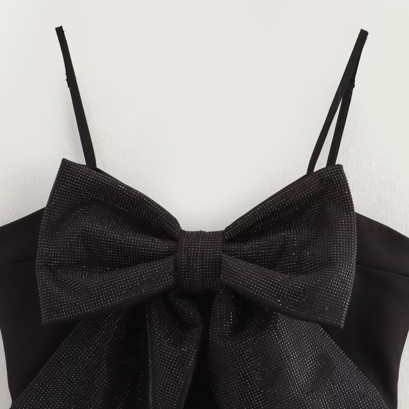 Rhinestone Bow Vest Top_1
