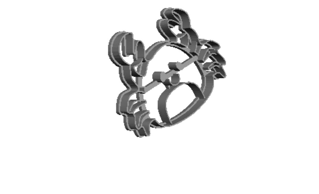 Sea Crab 1 Cookie Cutter     _0