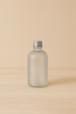 Premium Frosted Round Glass Bottle - 270ml 