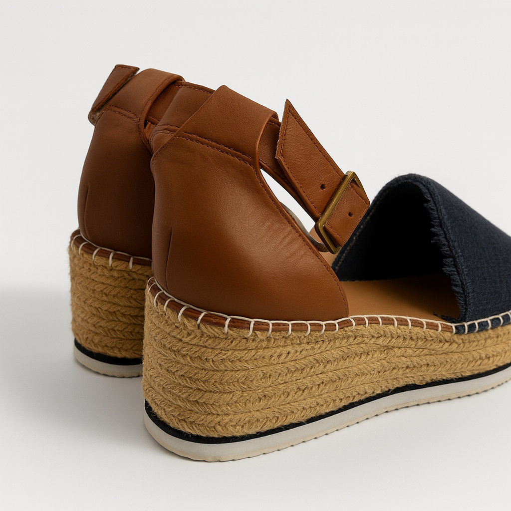 Plataformas negras y marrones con yute - Size 7.5_1