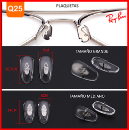 Plaq. Ray Ban Q25