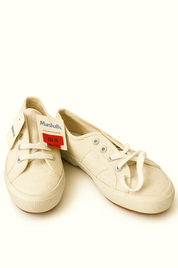 Tenis beige estilo casual - Size 8