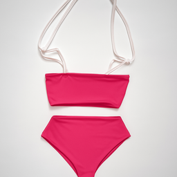 Bikini rosado de tiro alto - Size M