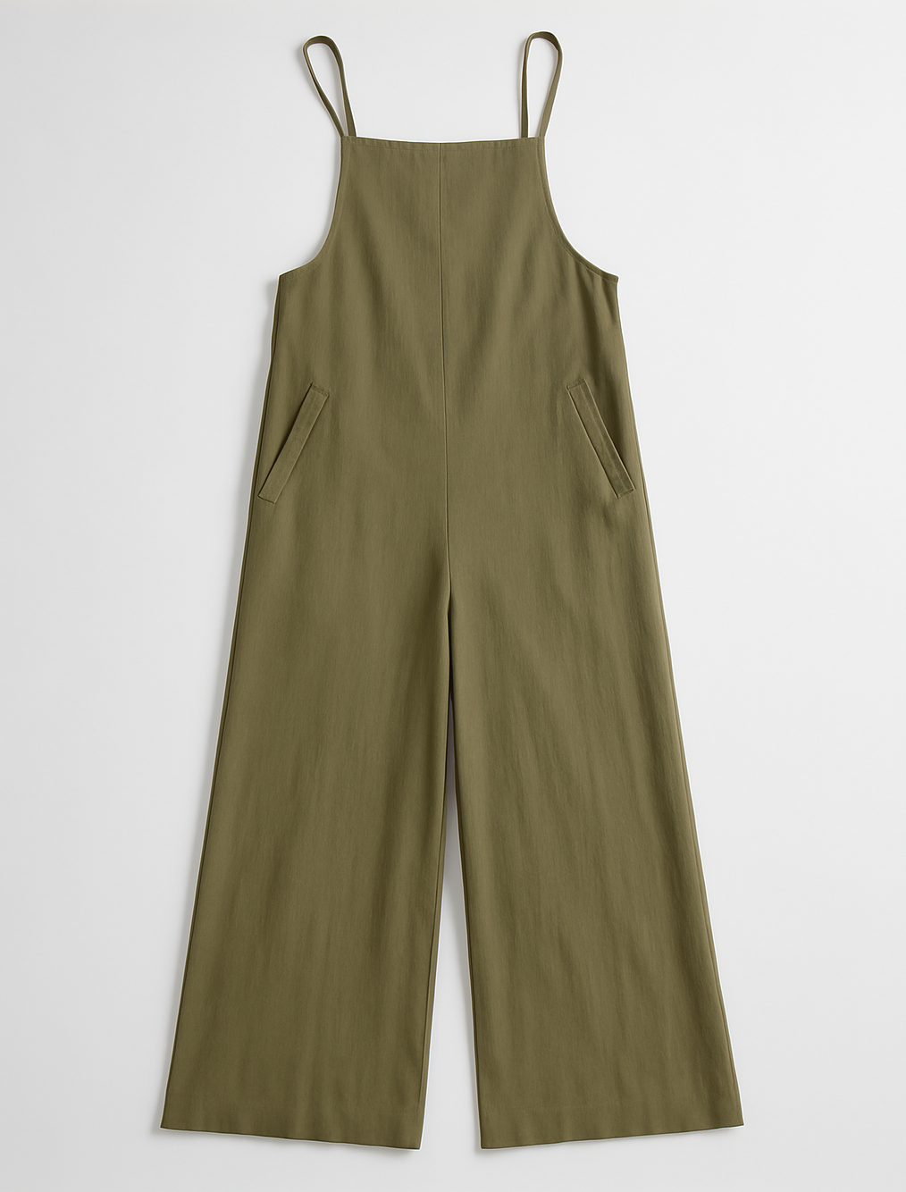 Enterizo verde oliva con costados abiertos - Size L