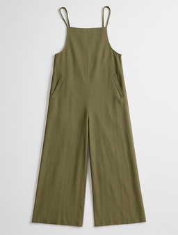 Enterizo verde oliva con costados abiertos - Size L