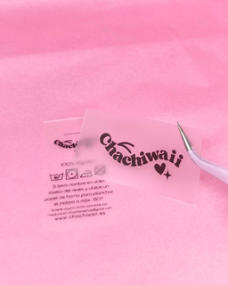 Etiquetas  de SILICONA para coser