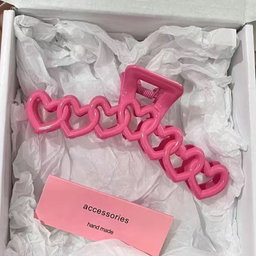 Heart shaped hair clip
