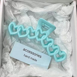 Heart shaped hair clip
