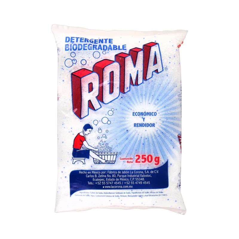 Detergente en Polvo Roma 250g