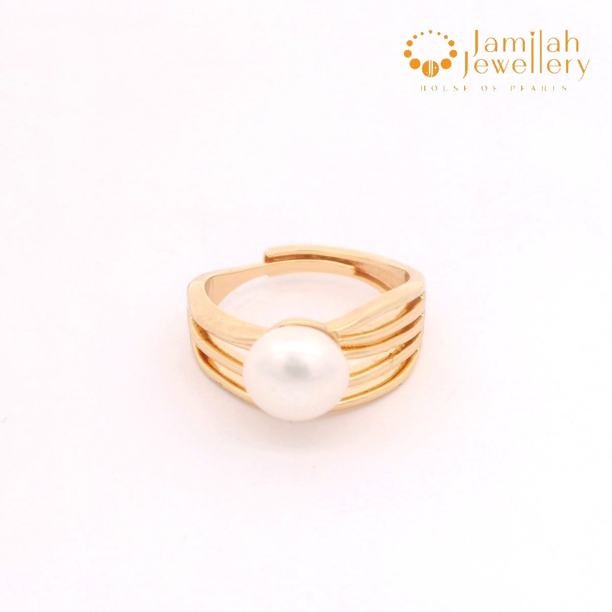 Ring Natural Color Freshwater Pearl Free Size