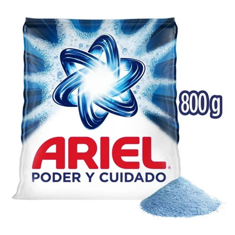 Detergente Ariel Poder y Cuidado 800 g