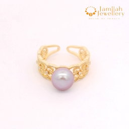 Ring Natural Color Freshwater Pearl Free Size