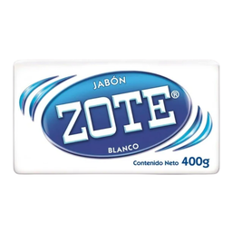 Jabón en Barra Zote Blanco 400g