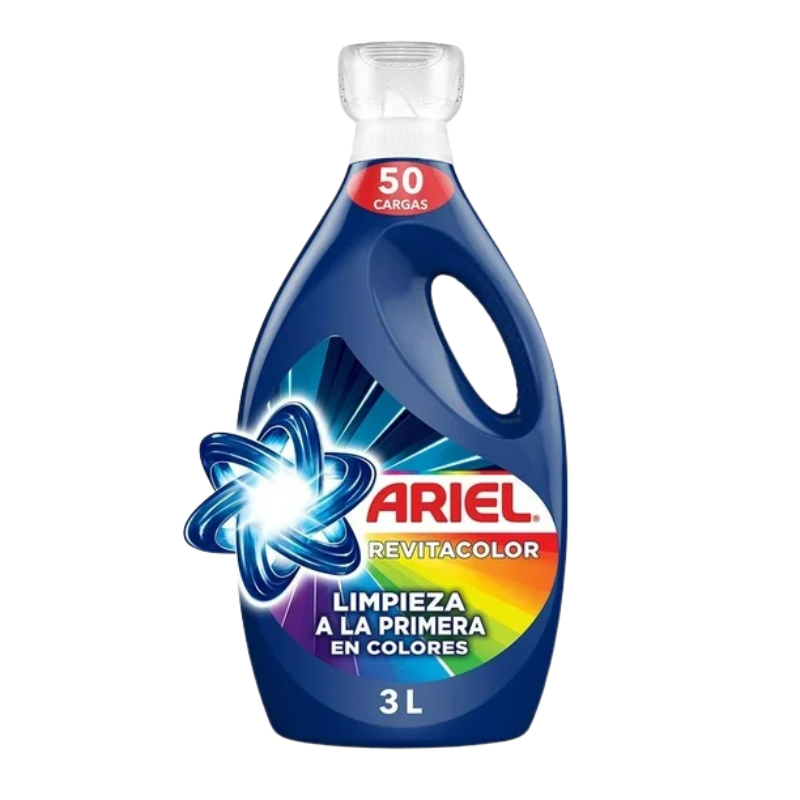 Detergente Líquido Ariel Concentrado Revitacolor 3 L