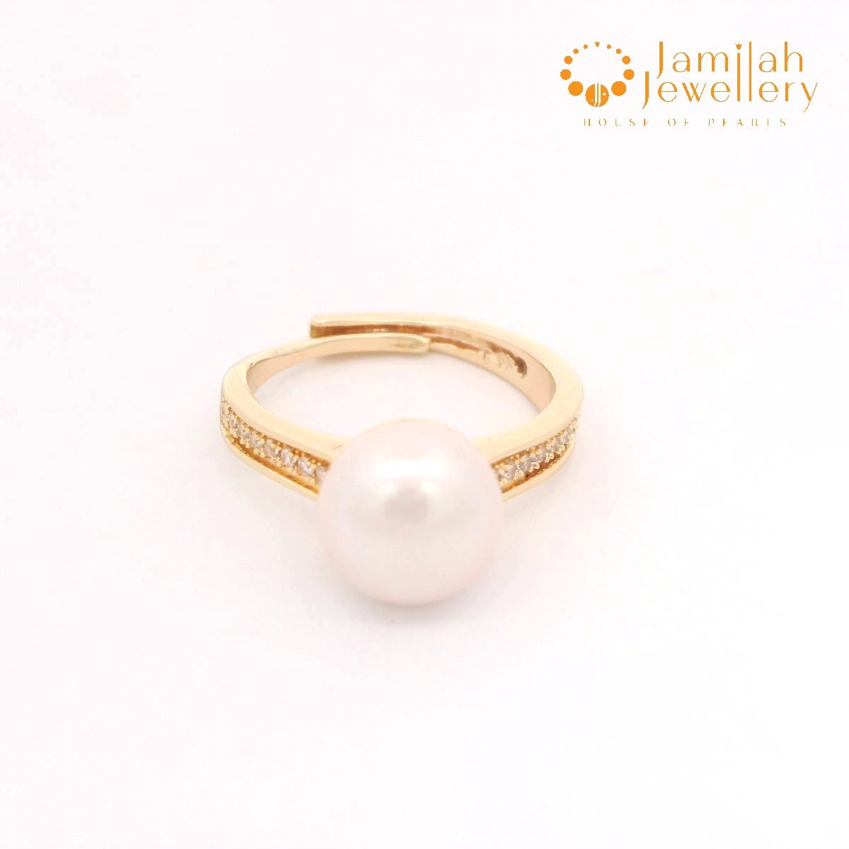 Ring Natural Color Freshwater Pearl Free Size_4