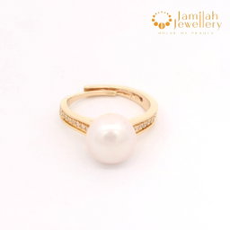 Ring Natural Color Freshwater Pearl Free Size