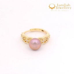 Ring Natural Color Freshwater Pearl Free Size