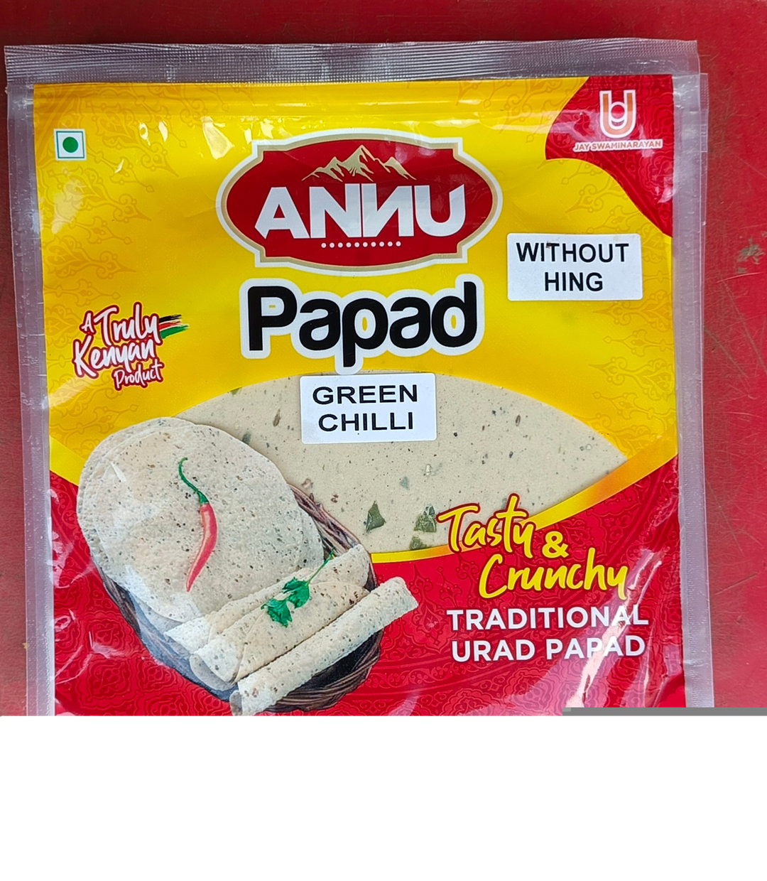 Annu papad green chili 250g
