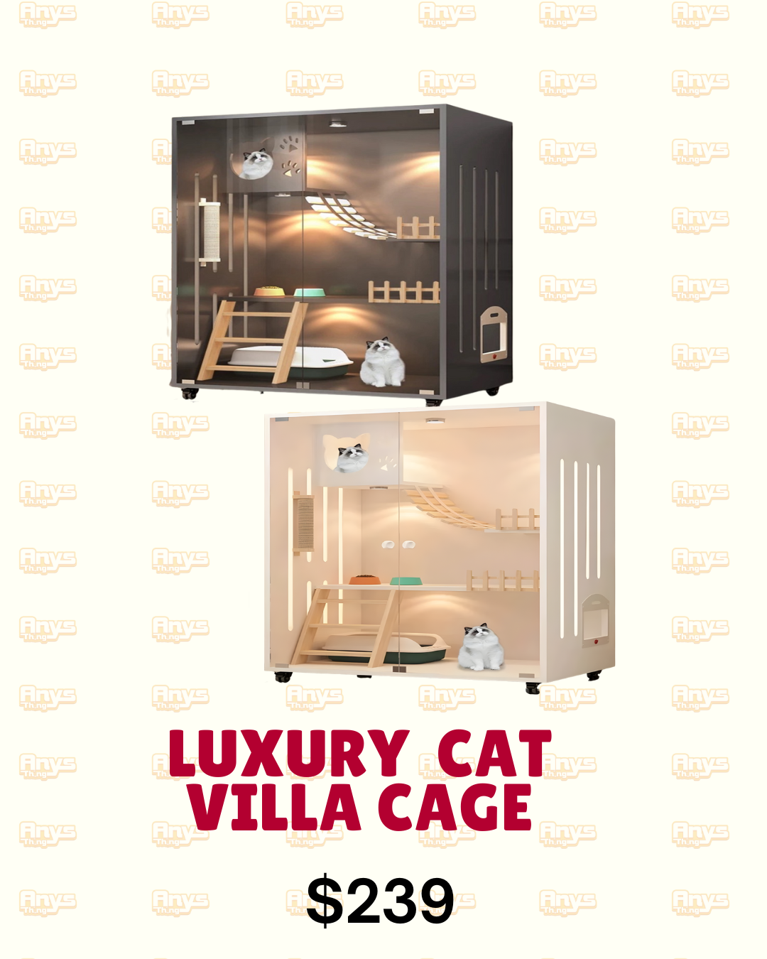 luxury cat villa cage_0