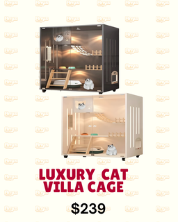 luxury cat villa cage
