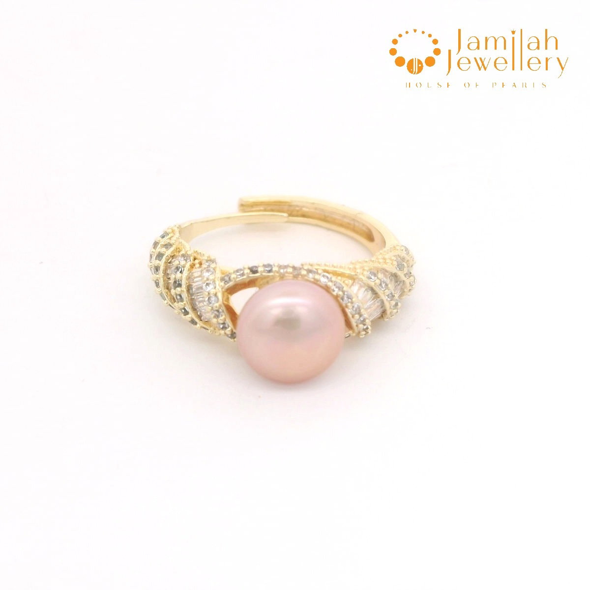 Ring Natural Color Freshwater Pearl Free Size_1