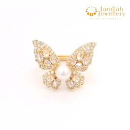 Ring Natural Color Freshwater Pearl Free Size