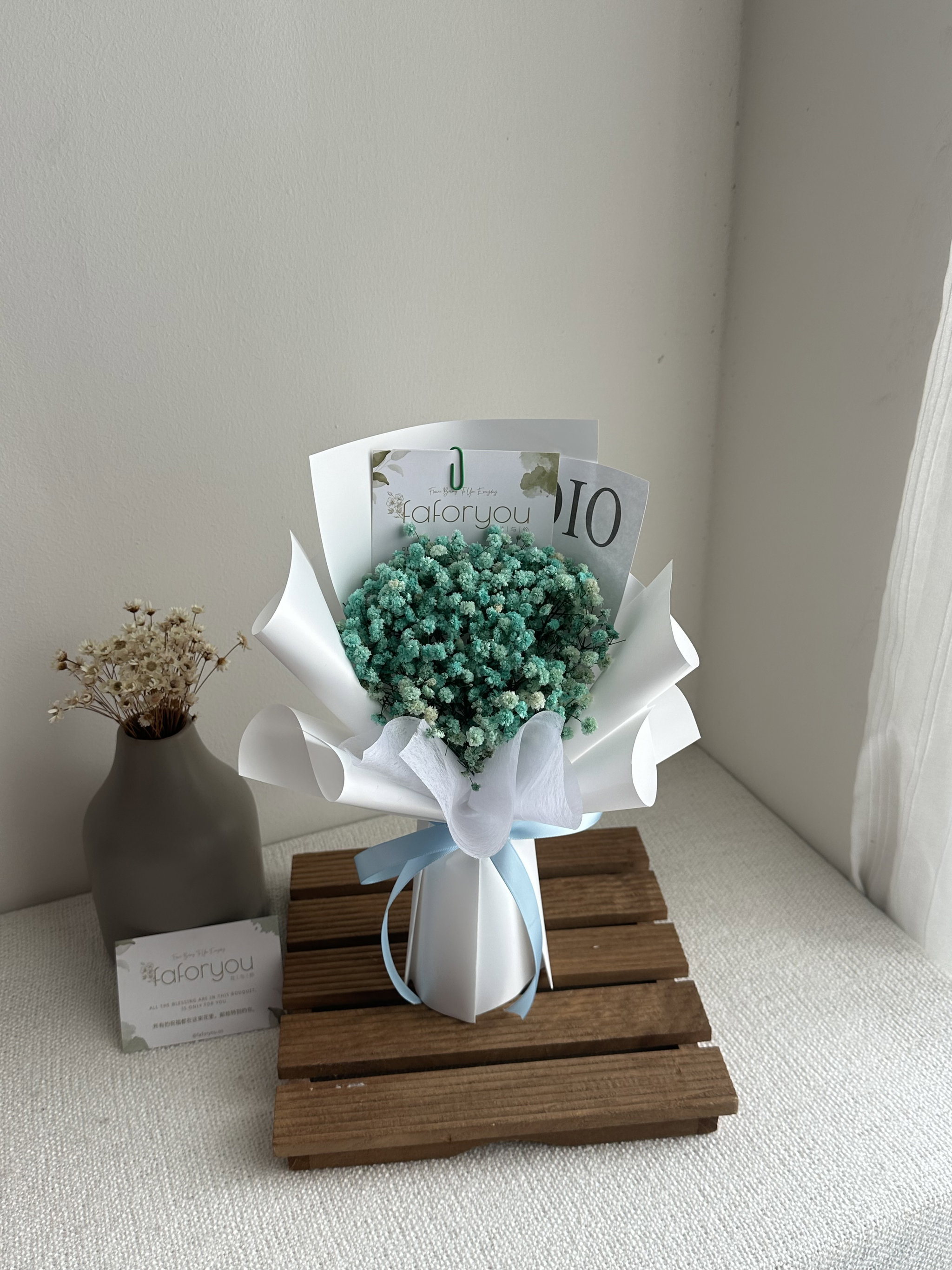 (B001) S Size Dried Baby Breath Bouquet _0
