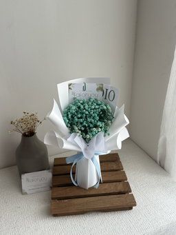 (B001) S Size Dried Baby Breath Bouquet 